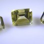 lemon Quartz loose Stone 1 Pieces 11x14,12x15 mm Emerald cut Yellow faceted Gem