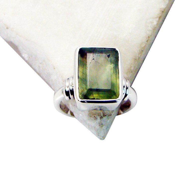Riyo Prehnite Silver Jewelry Party Birthstones Ring Sz 6.5 Srpre6.5-60002