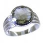 Riyo Green 925 sterling silver Green Amethyst Ring shapely exotic handmade jewel