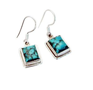 Riyo Turquoise Silver Antique Jewelry Gems L 1in Setur-82013