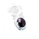 Riyo Red Garnet 925 Solid Sterling Silver Slender Pendant L 1in Spgar-26141