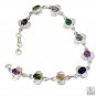 Riyo Tourmaline Famous Designers Silver Wrap Bracelet L 7.5in Sbratou-84003