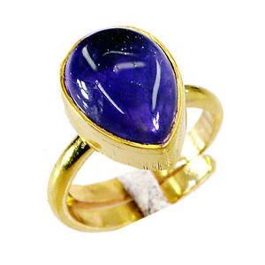 Riyo Amethyst 18kt Gold Plating  Ring Sz 6 Gprame6-2018