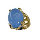 Riyo Blue Chalcedony Gold Polish Friendship Ring Sz 6 Gprbch6-8058