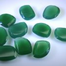 Green onyx loose Stone 1 Pieces free size Fancy Green faceted Gemstone