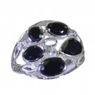 Riyo Black 925 sterling silver Black Oynx Ring eye-catching the jewelry store SR