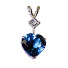 Riyo Blue Topaz Trendy Silver Jewellery Rajasthan Gemstone L 1in Spbto-10034