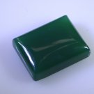 Green onyx loose Stone 1 Pieces 14 x 18 mm Emerald cut Green cabochon Gemstone
