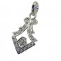 Riyo CZ925 Solid Sterling Silver Distinctive Pendant L 1in Spwhcz-110040