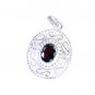 Riyo Garnet Online Silver Jewellery Silver Pendant L 1in Spgar-26102