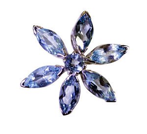 Riyo Blue Topaz Wholesale Silver India Angel Pendant L 1in Spbto-10060