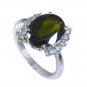 Riyo Tourmaline Womens Silver Jewelry Silver Sister Ring Sz 6 Srtou6-84032