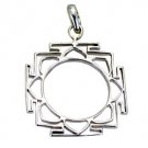 Riyo Plain Womens Silver Jewelry Leaf Pendants L 1.2in Sppla-120013
