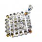 Riyo Citrine 92.5 Solid Sterling Silver Button Pendants L 2in Spcit-14012