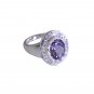 Riyo Amethyst Silver Personalized Jewelry Personalized Silver Ring Sz 6 Srame6-2