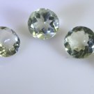 Green amethyst loose Stone 1 Pieces 12 x 12 mm Round Green faceted Gemstone