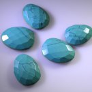 Turquoise  manmade loose Stone 1 Pieces free size Fancy multi faceted Gemstone