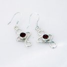 Riyo Garnet Silver Pendant Jewellery Exclusive Earring L 1in Segar-26062