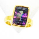 Riyo Mystic Quartz 18.Kt Gold Platings Claddagh Ring Sz 8 Gprmqu8-54026