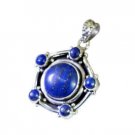 Riyo Lapis Lazuli Silver Jewellery 925 Leaf Pendants L 1in Splla-44005
