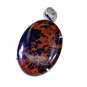 Riyo Jasper Silver Art Jewelry Geometric Pendant L 2in Spjas-40003
