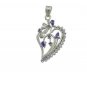 Riyo 925 Solid Sterling Silver Superior Pendant L 2in Spmucz-116006