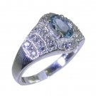 Riyo Blue  925 sterling silver Blue Topaz  Ring angelic buy handmade jewellery S
