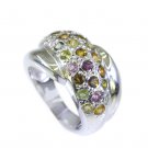 Riyo Tourmaline Wholesale Silver Jewelry Silver Ring Set Sz 6 Srtou6-84025