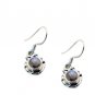 Riyo Labradorite Trendy Silver Jewelry Antique Earrings L 1in Selab-42002