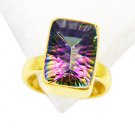 Riyo Mystic Quartz Rhodium Plate Bridal Rings Sz 6 Gprmqu6-54018