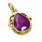 Riyogems Indi Ruby Gold Plated Fashion Dragonfly Pendant L 1.5in Gppiru-34034