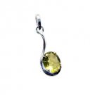 Riyo Lemon Quartz Wholesale Silver Jewellery Lion Pendants L 1in Splqu-46001