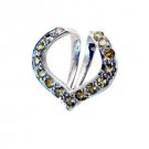 Riyo Citrine 0.925 Solid Silver Butterfly Pendant L 1in Spcit-14011