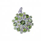 Riyo Peridot Trendy Silver Jewelry Jasmine Pendants L 1in Spper-58047