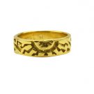 Riyo A Plain  18kt Gold Plated Fashion Ring Gprpla75-120012