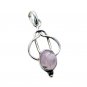 Riyo Rose Quartz Childrens Silver Jewellery Winter Pendants L 1.5in Sproq-68003