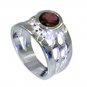 Riyo Garnet Silver Vintage Jewelry Silver Love Ring Sz 6 Srgar6-26023