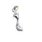 Riyo White Silver Jewellery Designers Ribbon Pendant L 1in Spwhcz-110005