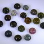 Tourmaline loose Stone 1 Pieces 7 x 7 mm Round Multi cabochon Gemstone