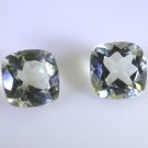 Green amethyst loose Stone 1 Pieces 11 x 11 mm Princess Green faceted Gemstone