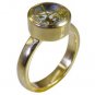 Riyo Multi Gold Plated Rutile Quartz CZ Ring stunning handmade jewelry designs G