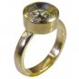 Riyo Multi Gold Plated Rutile Quartz CZ Ring stunning handmade jewelry designs G