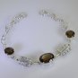 Riyo Brown Smoky Quartz 925 Solid Sterling Silver Eye Catching Bracelet Sbrasqu-