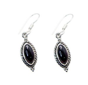 Riyo Garnet Silver Jewelry Websites Wedding Earring L 1in Segar-26048