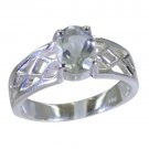 Riyo Green 925 sterling silver Green Amethyst Ring slightly fashion gemstone jew