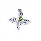 Riyo Peridot Silver Semi Precious Chandelier Pendants L 1in Spper-58016
