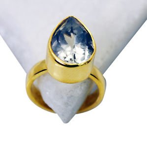 Riyo Green Amethyst Gold Plated Jewelry Set  Mori Ring Sz 5 Gprgam5-28011