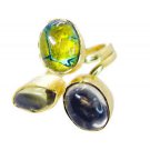 Riyo  Citrine 18c Gold Plating Classic Day Rings Sz 5 Gprmul5-52002