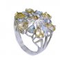 Riyo Blue Topaz Handmade Jewelry Silver Thick Silver Ring Sz 6 Srbto6-10015