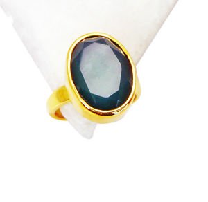 Riyo Green Onyx Gold Plated Set Cameo Ring Sz 6 Gprgon6-30017